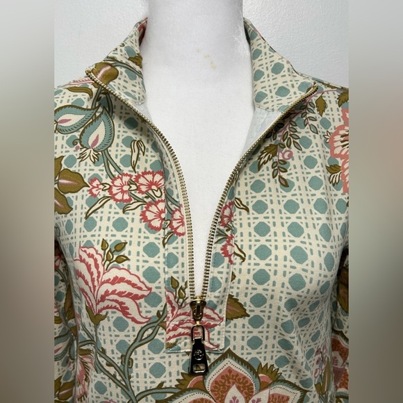 Spartina 449 Nora Dress Calm Waters Floral Cane Blue - Picture 7 of 16